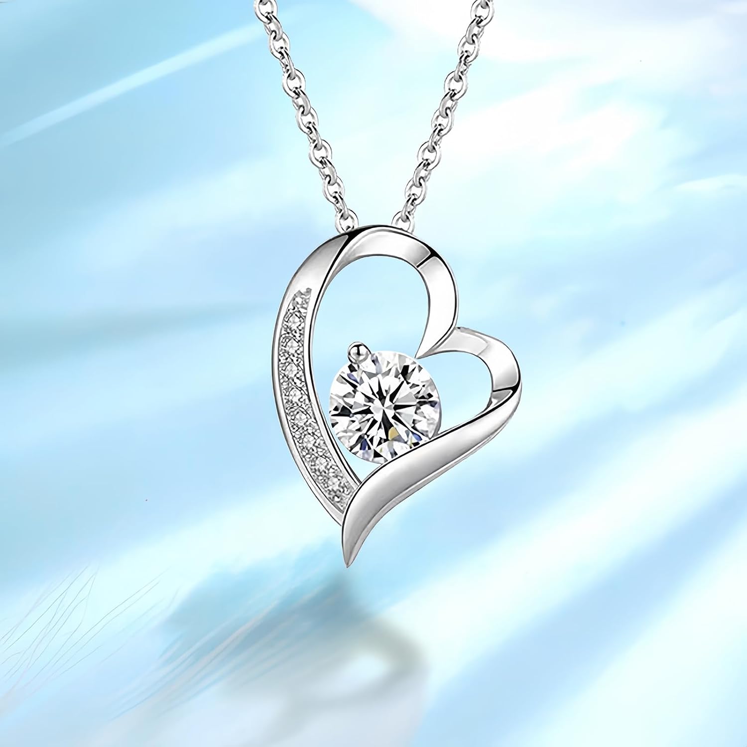 Necklaces For Women,18" + 2" Adjustable Chain, Wife, Mom, Gift for Anniversary, Birthday, Christmas, Valentine's Day, Mother's Day,Comes With Message Card And Gifts Box