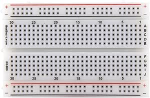 BB400 lötfreie Steckplatine, 400 Spannpunkte, 4 Stromschienen, 84 x 55 x 9 mm