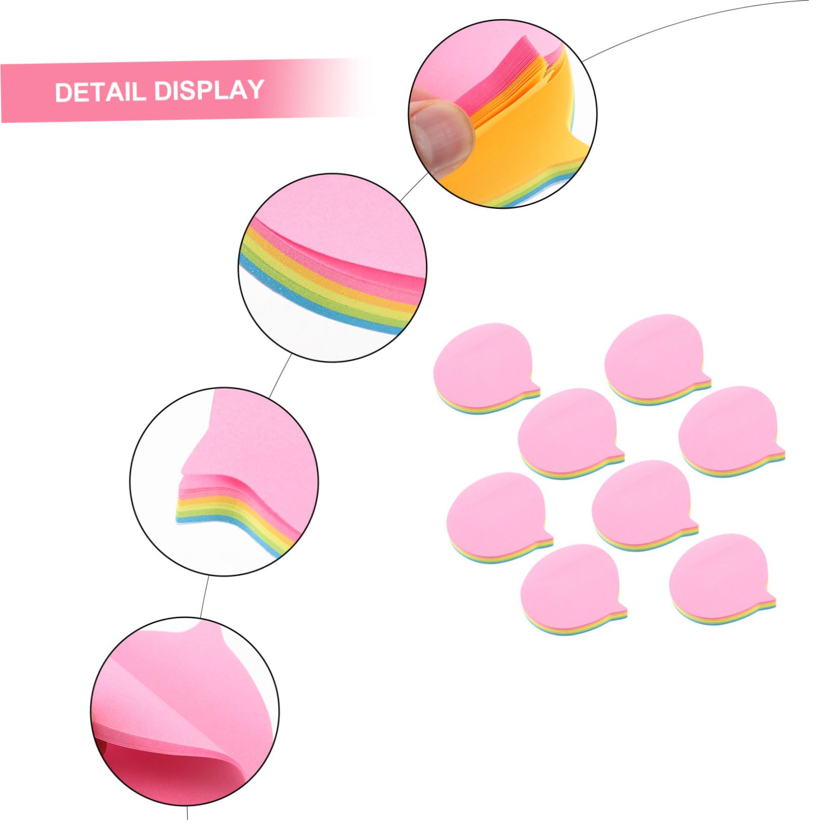 4 Pièces 10 Sticky Couleur 400pcs etiquettes autocollantes étiquettes autocollantes onglets de livre marqueurs de livre notes des étudiants stickers Fournitures de bureau