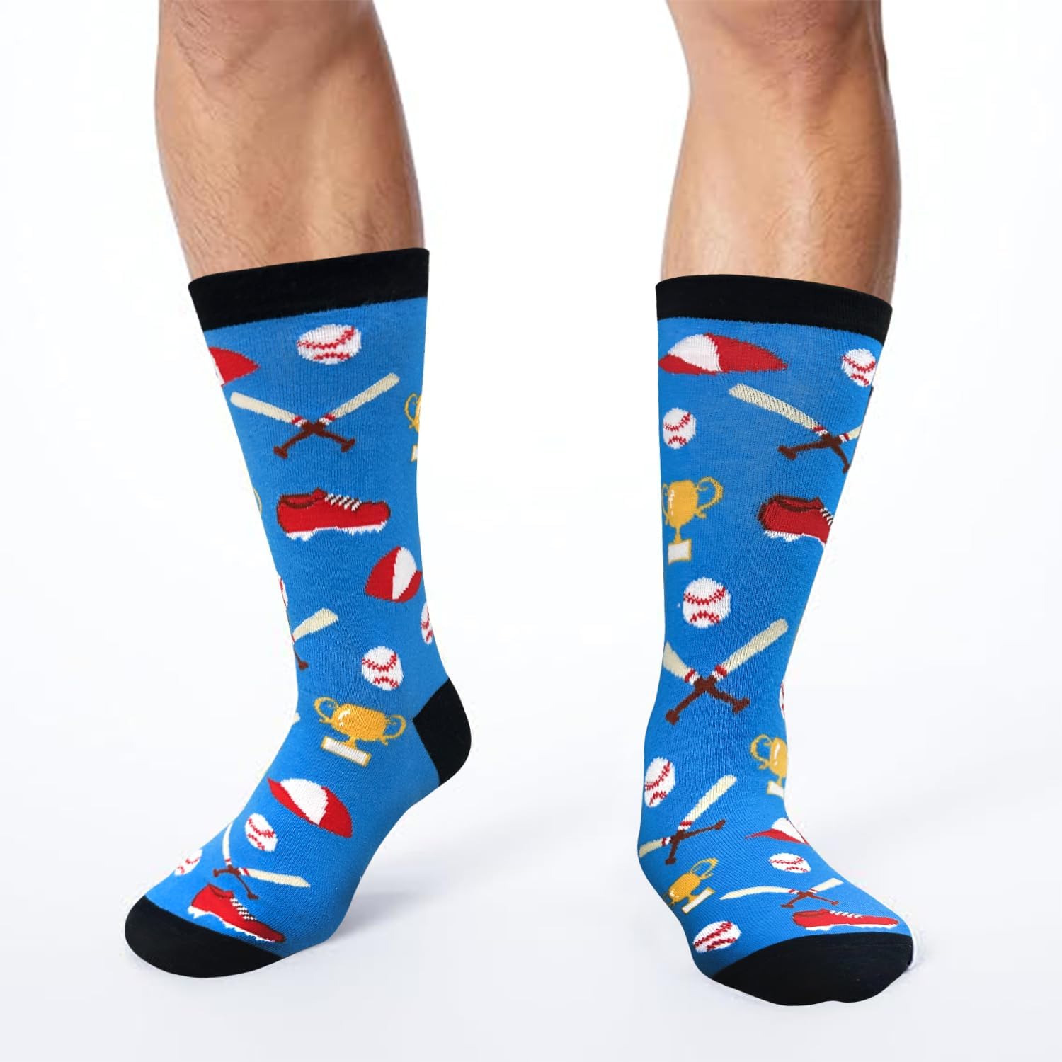 Queen Hero Softball Socks for Men and Women Novelty Funny Gifts for Softball Lovers Players and Coaches Crew Socks - Image 2