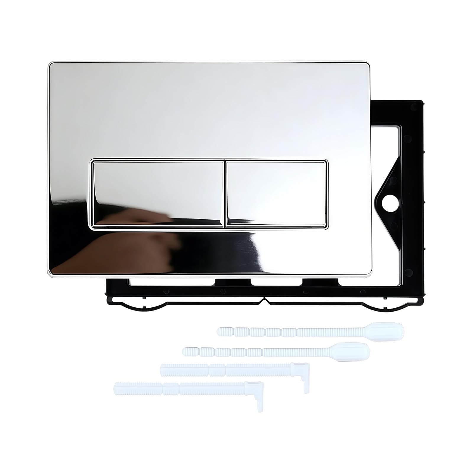 Hredwep Mirr Plating Upgrades Water Tanks Button Panel Construction Easy Installs Strong Bathroom Flush Panel For Bathroom Sum Toilet Wash