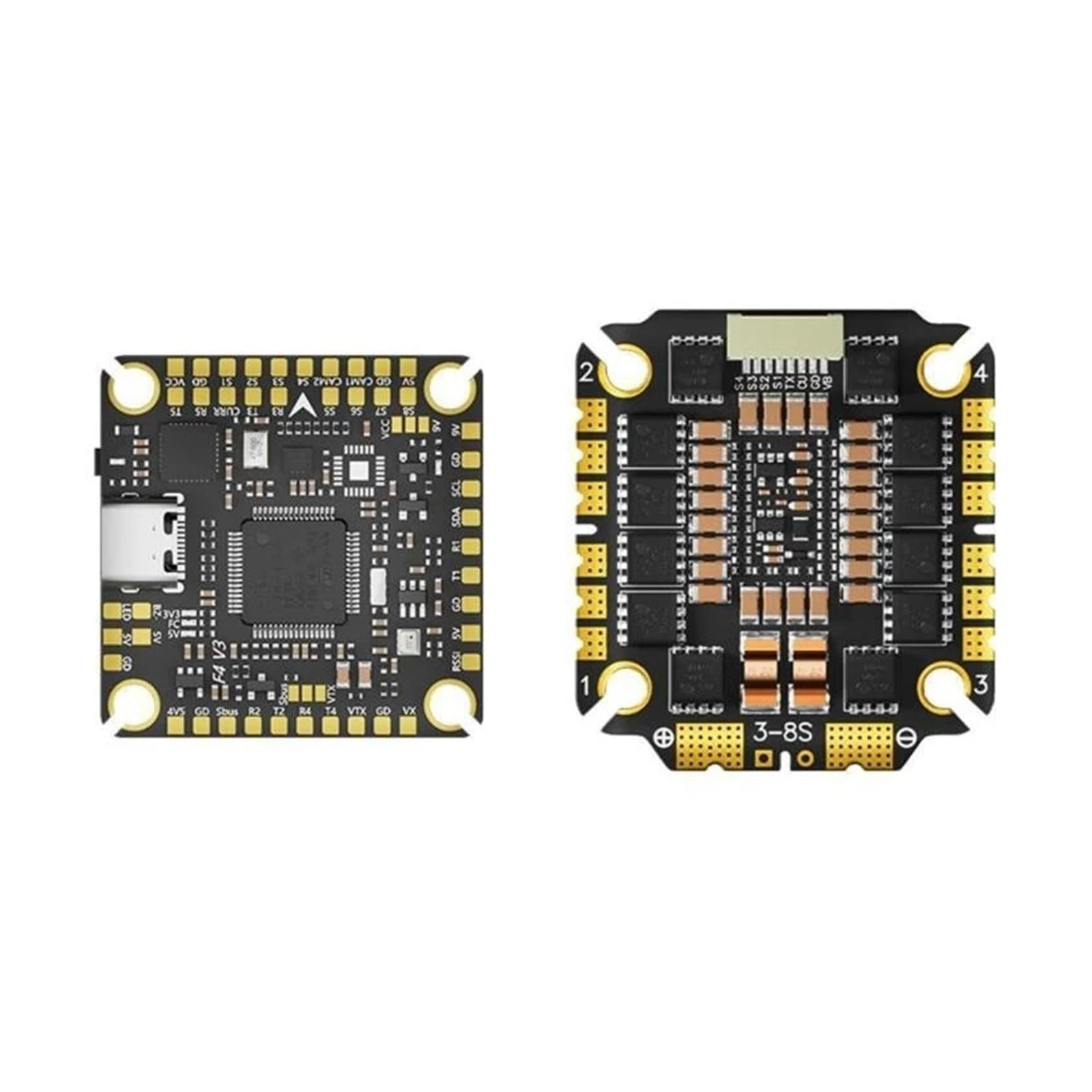 Advanced F465 - Torre de vuelo de control de vuelo con corriente de 65Ax4 y chip principal STM32F405, ajuste optimizado para drones FPV 0XLA