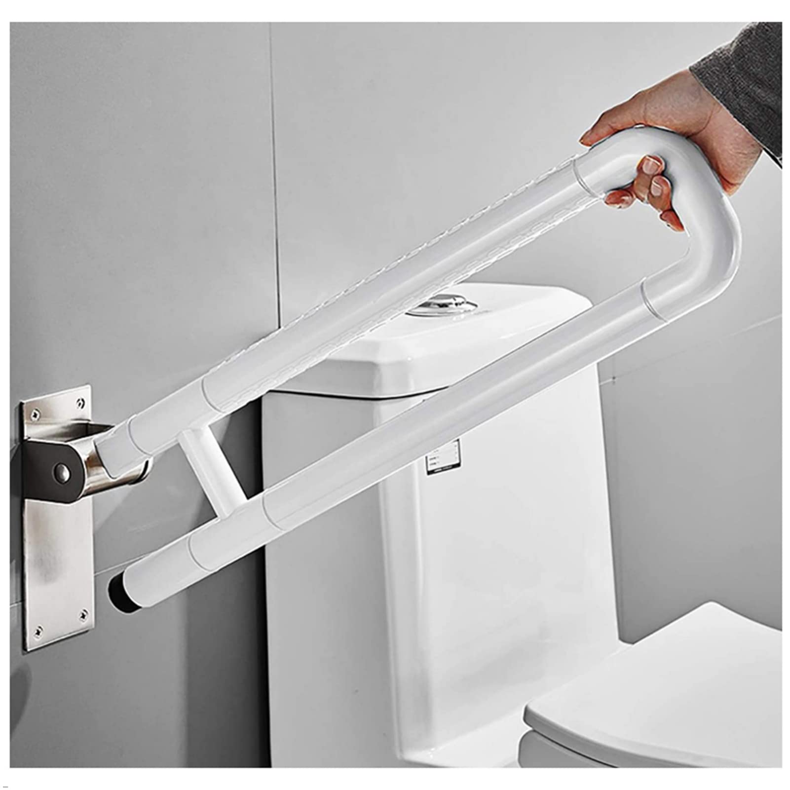 Maniglioni per Il Bagno per Anziani, Maniglioni per Disabili per WC, Pieghevoli, Maniglia di Supporto di Sicurezza per Casa, Hotel, Disabili, Donne Incinte, Anziani, Assi,
