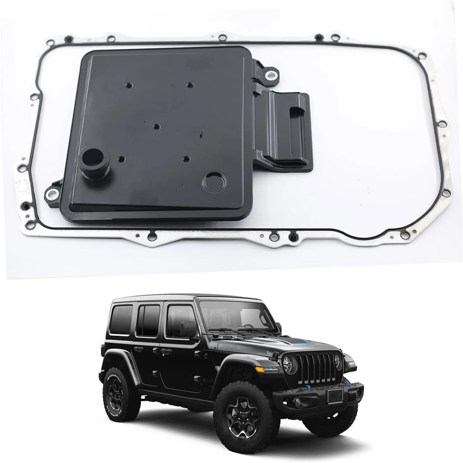 set filtro olio cambio Filtro olio trasmissione adatto per JEEP WRANGLER IV JL 2.0T 2017-2021 3.6L per GLADIATOR 2019 AT 68417054AB 68362042AA