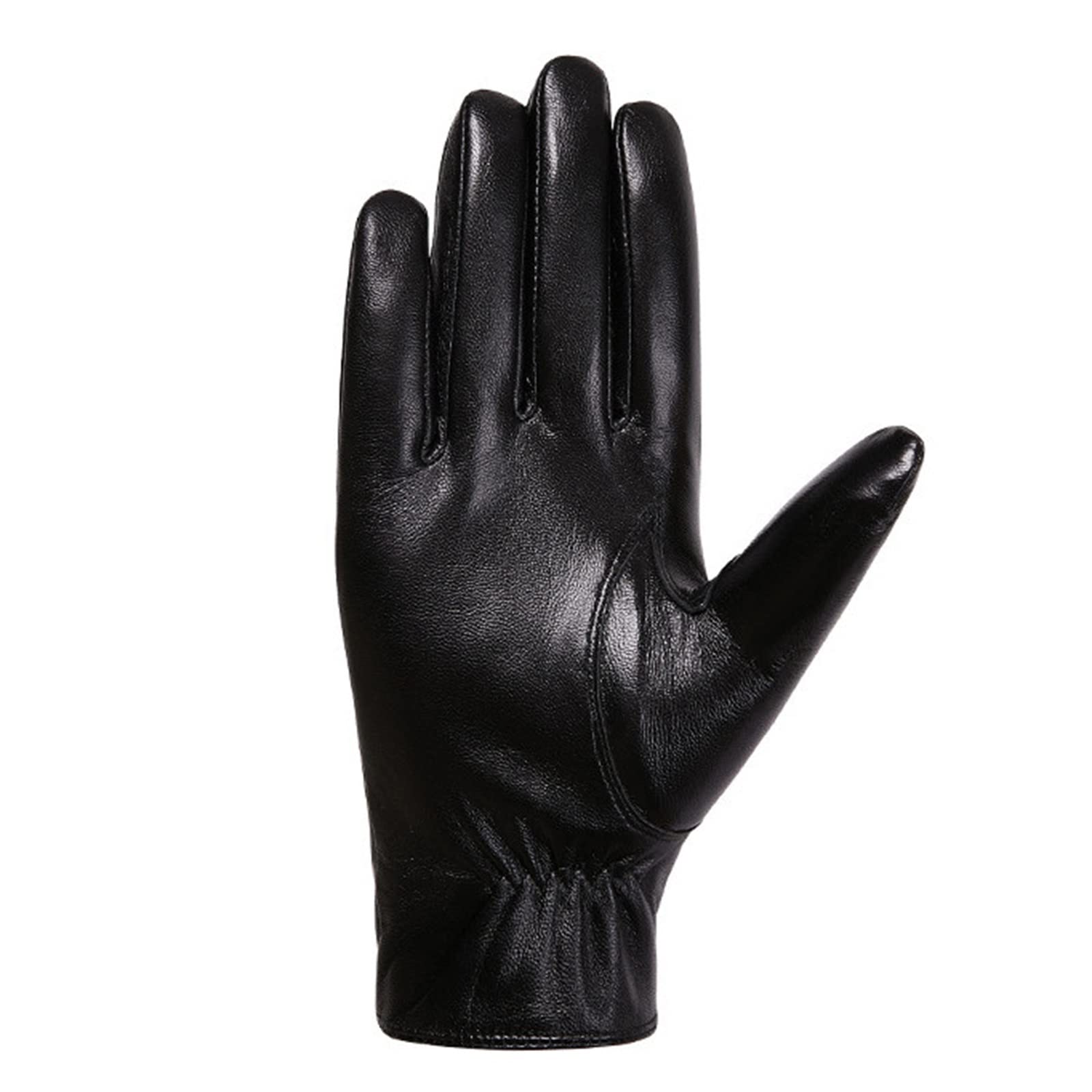 Guanti in Pelle da Uomo Guanti in Pelle Touch Screen da Uomo Guanti da Ciclismo Caldi e Spessi in Autunno e Inverno Guanti Invernali (Color : Black, Size : L)