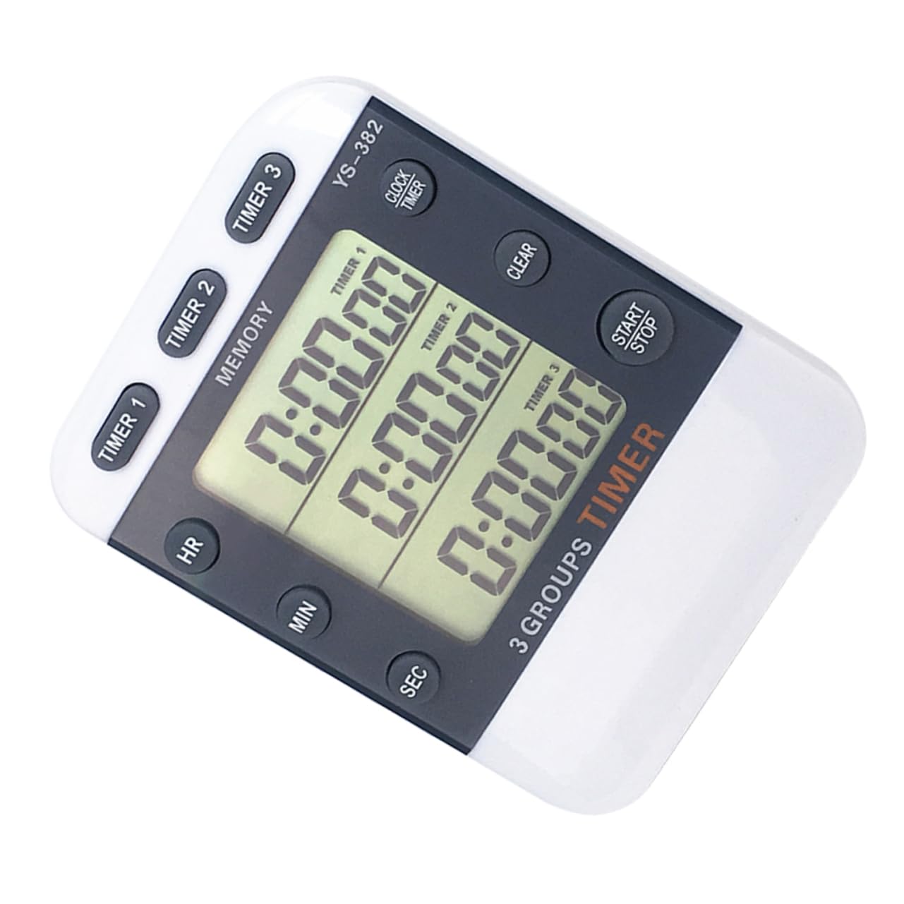 VANZACK 3 pour Batterie Horloges Minuterie Étudiants LCD Chronographe Chronomètre Jeux Numériques Rappel Horloge De Cuisine sans Ligne De Compte À Rebours Magnétique Horloge De Cuisine De