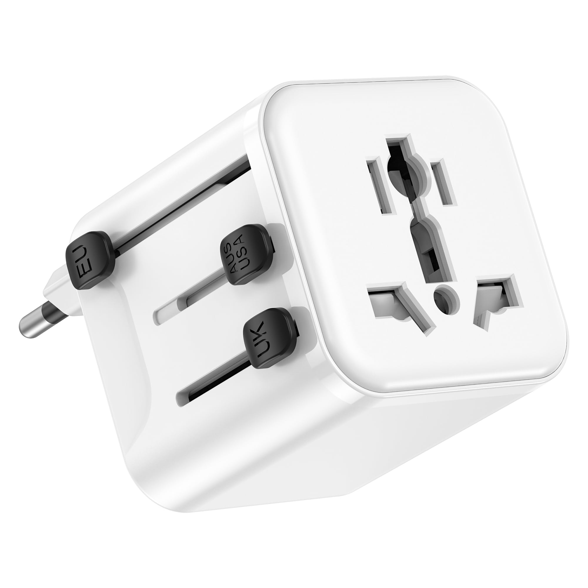 urjd Universal Travel Socket, 2500W High Power Output, 9 Hole Universal Socket, International Travel Charger Adapter All in One, Compatible in 180+ Countries-picture-35