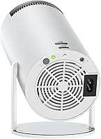 Vista 9 de HY300 - Mini proyector Android con WiFi y Bluetooth, proyector de video de película casera portátil con giro de 180°, soporte 4K/1080P transmisión