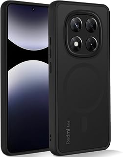 Coiwxmoi Magnétique Coque pour Xiaomi Redmi Note 14 Pro 5G/Poco X7 5G,Compatible avec MagSafe,Etui Translucide Mat Arrière…
