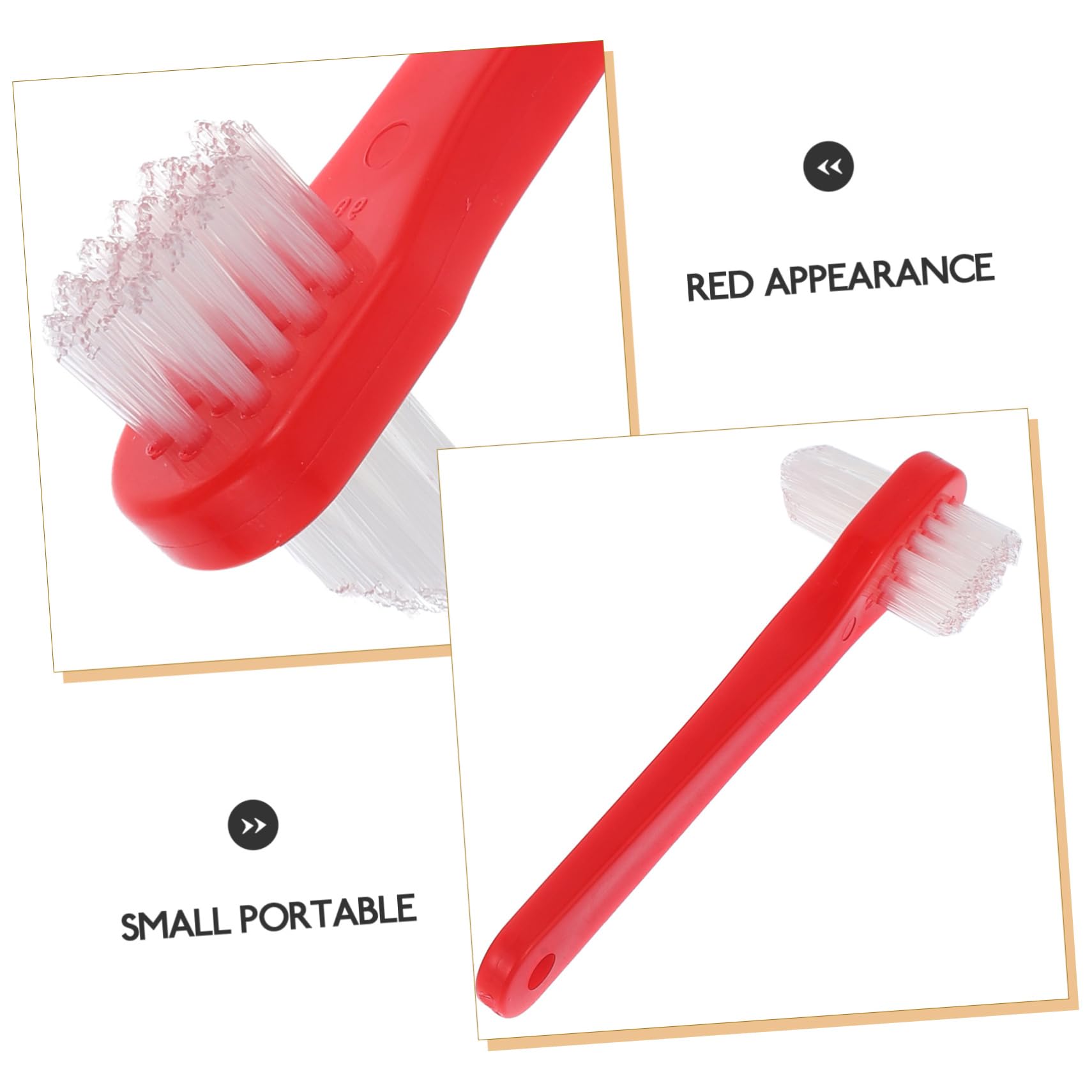 5 Set Spazzolino Dentarie Doppia Per Orale Per Viaggi Resistente E Riutilizzabile Ergonomico 4 Pezzi*5