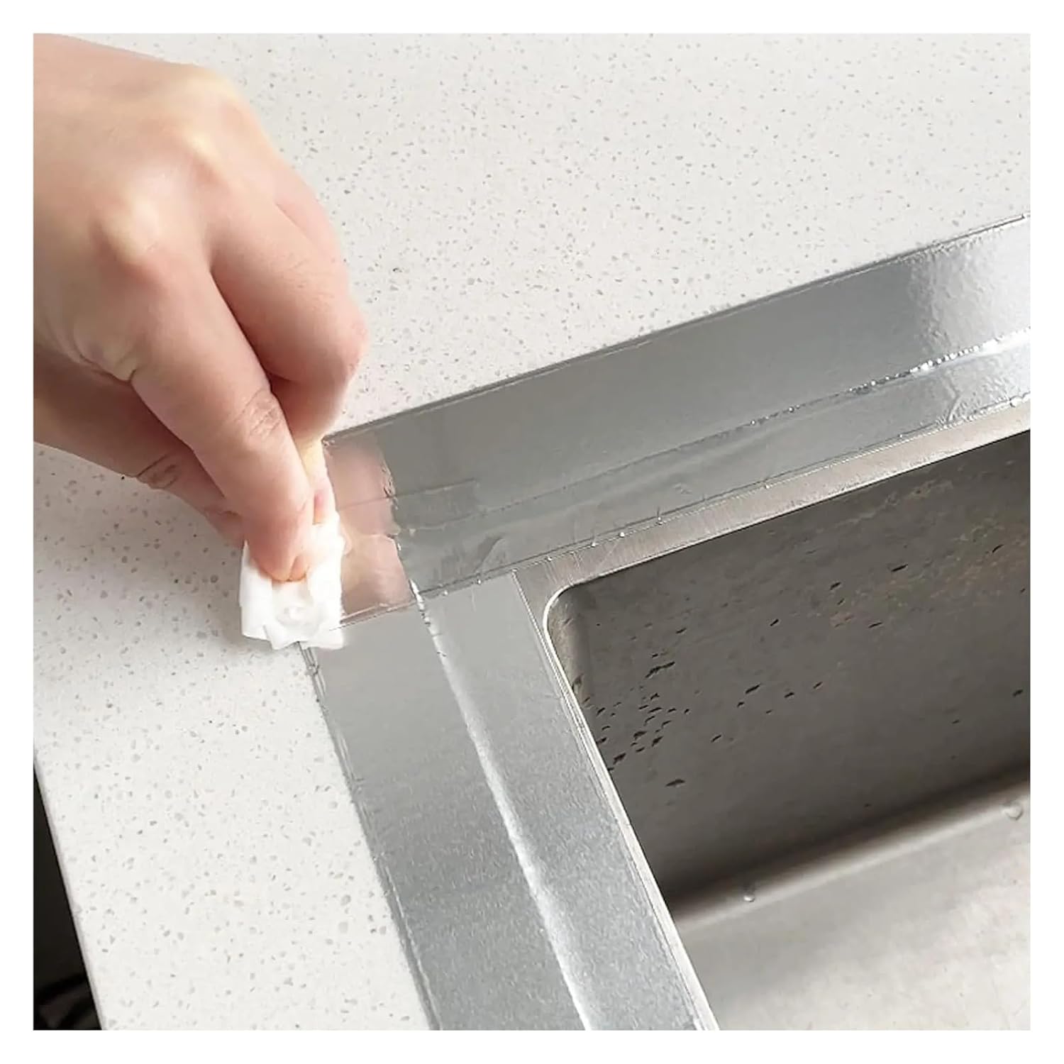 High Temperature Resistance Seal Waterproof Aluminum Foil Tape, Insulation Adhesive Metal(80 mm x 20 m,Thickness 0.10 mm)