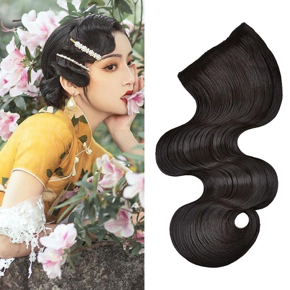 Amazon.co.jp: 前髪ヘアクリップ ヴィンテージ リップル バングス サイド リップル フェイク バングス ナイト 上海ウィッグ  中国アンティーク ウェーブ ヘッド バングス 女性用 : ビューティー