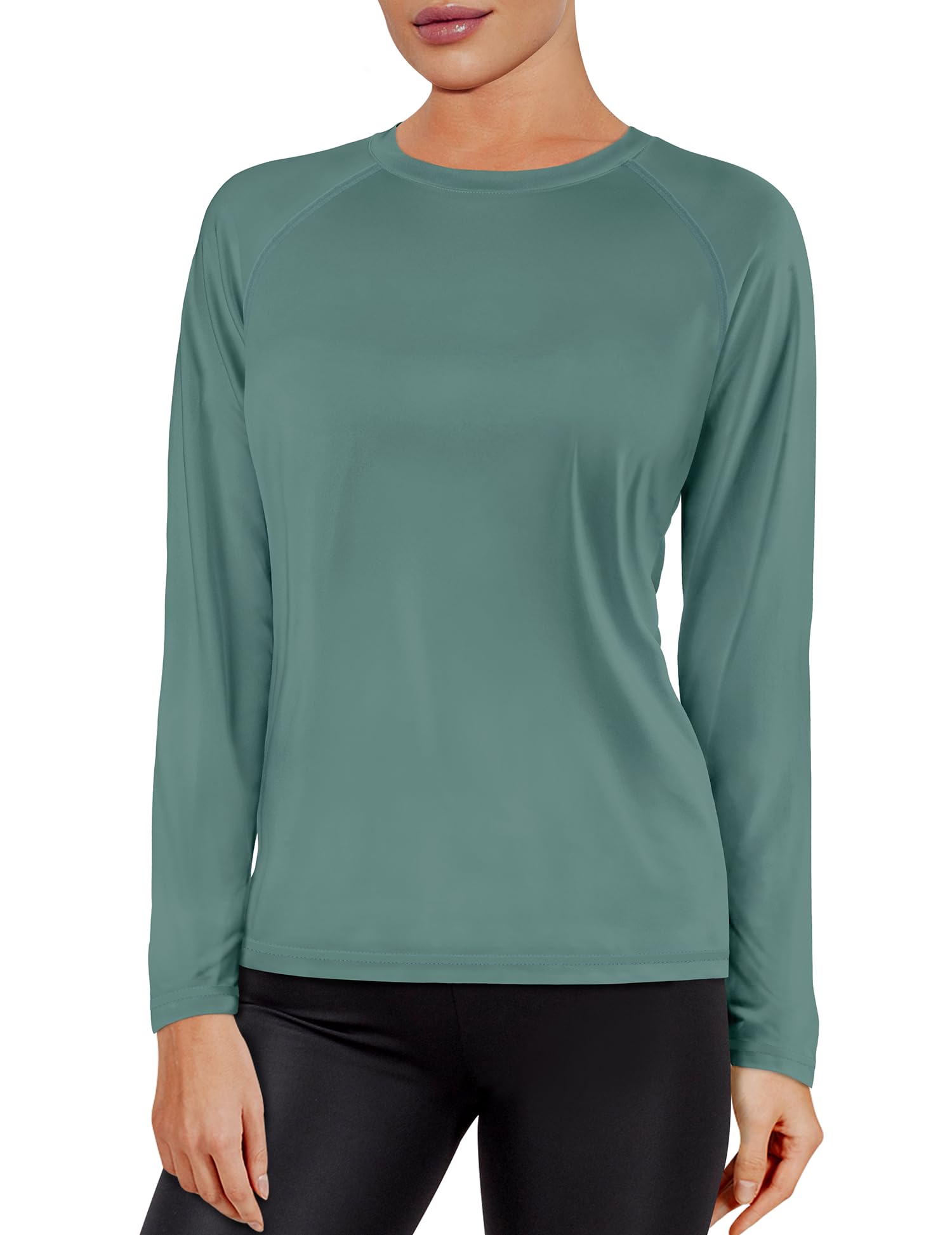 Women's UPF 50+ Long Sleeve Sun Shirts UV Protection Rash Guard Cooling Quick Dry Lightweight Workout Tops Outdoor