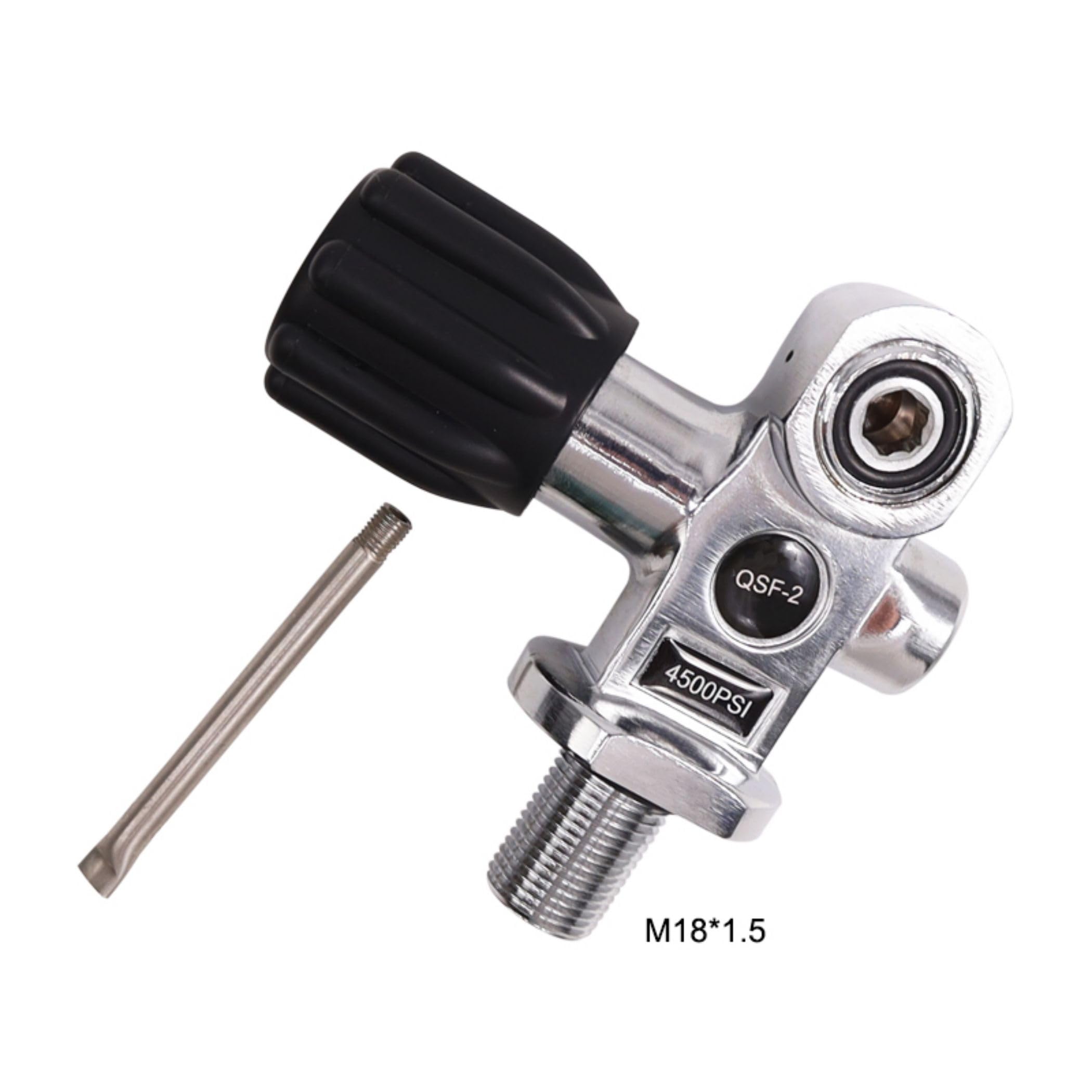 TUXING 4500Psi/300Bar Scuba Diving DIN/YOKE Tank Valve for Scuba and Snorkel Diving M18*1.5