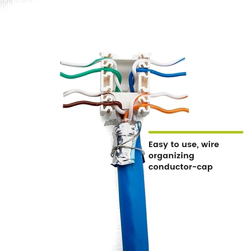 Miniatura 5 de trueCABLE - Conector Keystone Cat6 blindado, sin herramientas, PoE++ (4PPoE) 100 W, certificación UL, verificado ETL, certificado ANSITIA, modular