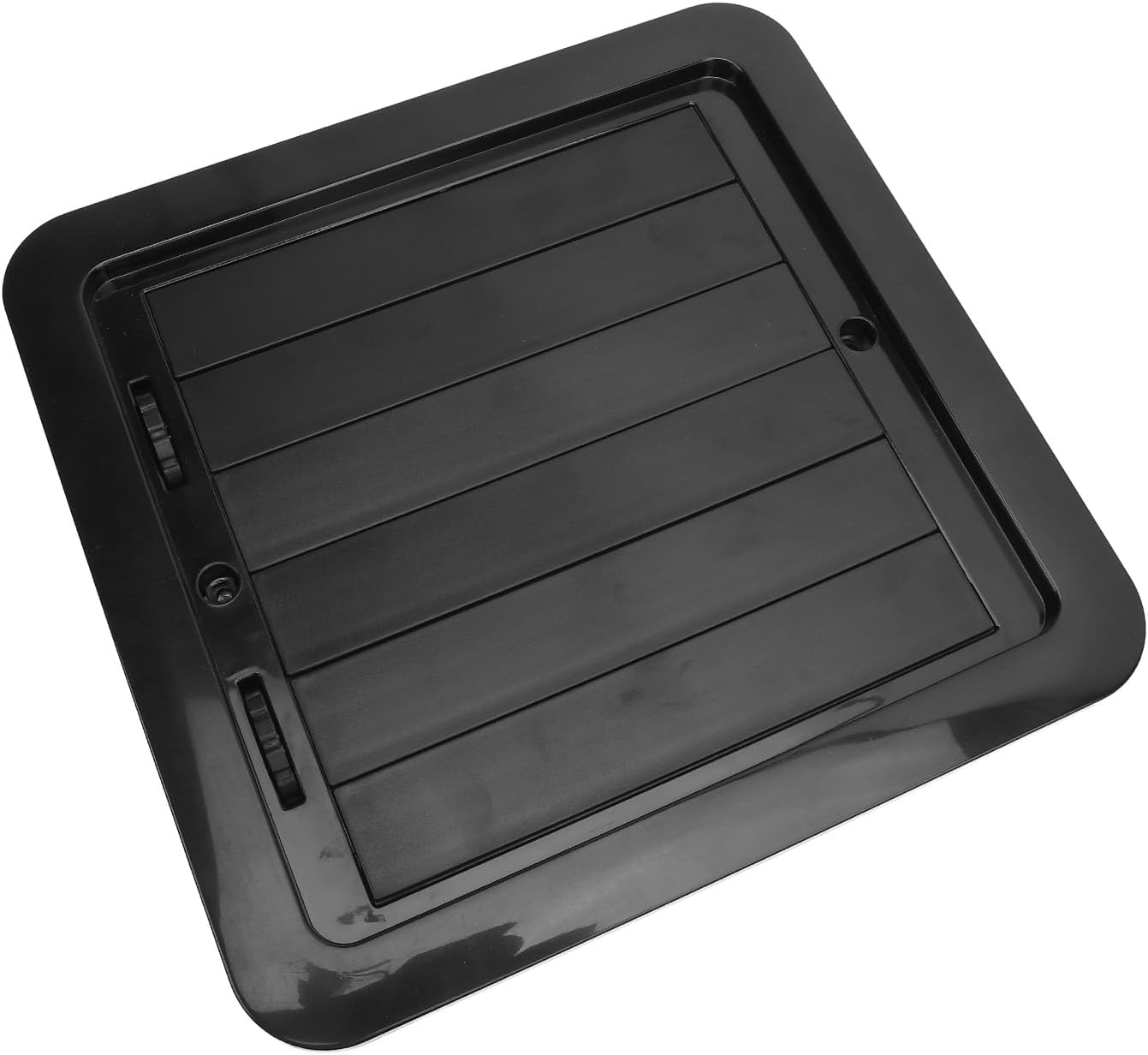12V RV Side for Vent Fan 5W Energy Efficient Exhaust Fan with Ventilation Grille for Campervan Bathroom Durable ABS 250x108x240mm (Black)