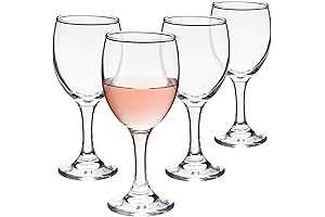 Juvale Stemmed Wine Glasses: A Set of Four Elegant Additions to Your Home