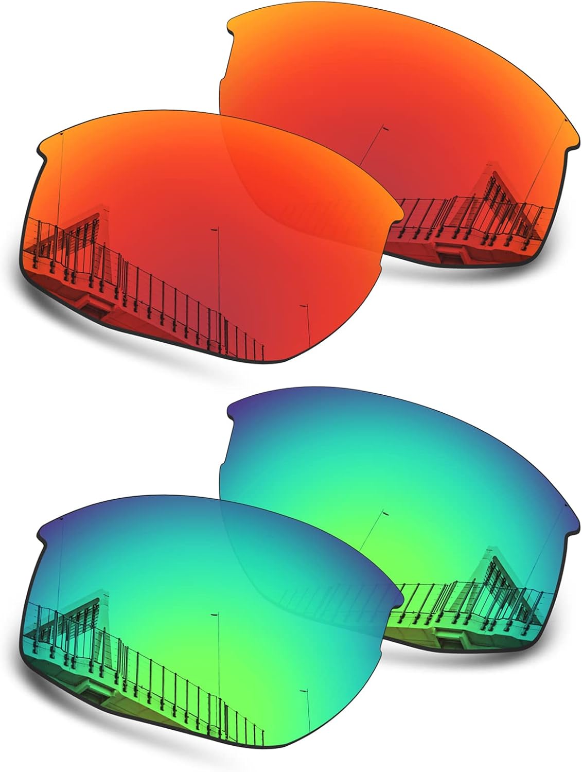 Well-aimed Replacement Lenses Compatible with Oakley Mercenary OO9424 Sunglasses - Value Pack 206
