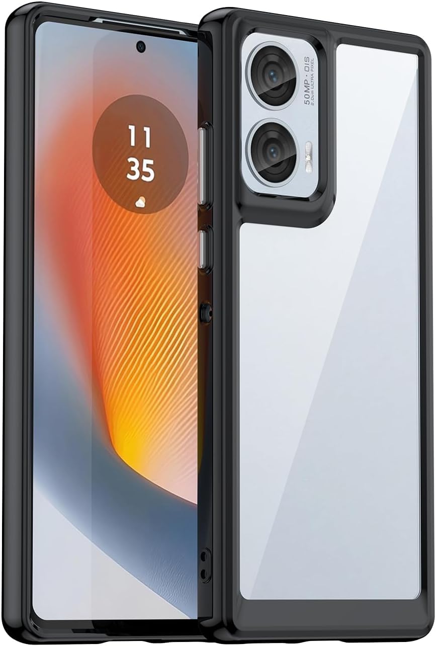 Wellpoint Trendy Compatible Designer for Motorola Moto Edge 50 Fusion 5G Slim Stylish Crystal Clear TPU+Acrylic Anti-Scratch Shock Absorption Protective Back Case (B0DC5J7L2X) Amazon Price History, Amazon Price Tracker