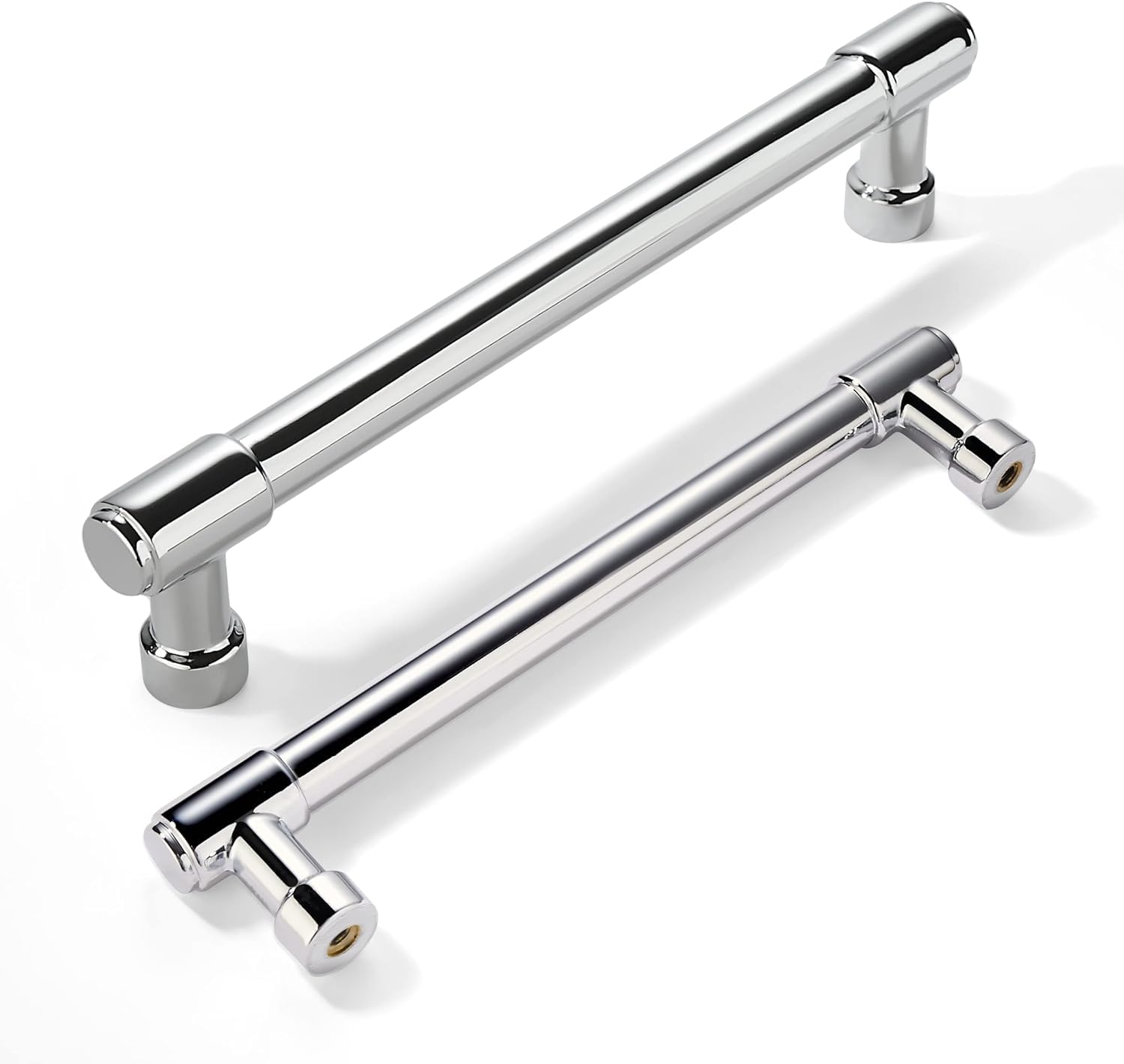 khtumeware Polished Chrome Cabinet Pulls - Center to Center 4" (Approx. 102MM) - Pack of 10 - Kitchen Handles for Cabinets Cupboard Handles Drawer Pulls. — image 1