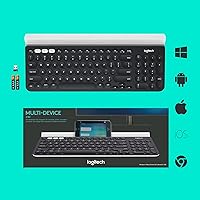 Vista 8 de Logitech K780 Teclado Inalámbrico Multidispositivo para Computadora, Teléfono y Tableta – Compatible con Control de Varios Ordenadores FLOW