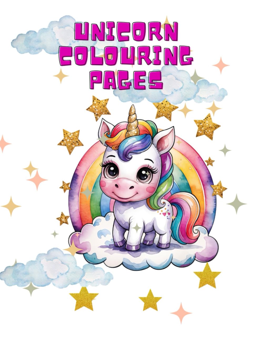 40 Magical unicorn rainbow colouring pages for kids