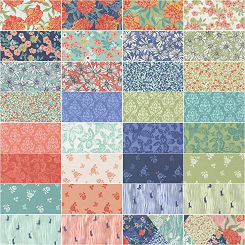 Crystal Manning Garden Society Layer Cake 42 10-Inch Squares Moda Fabrics 11890Lc, Assorted, 10 Inches #TOP1