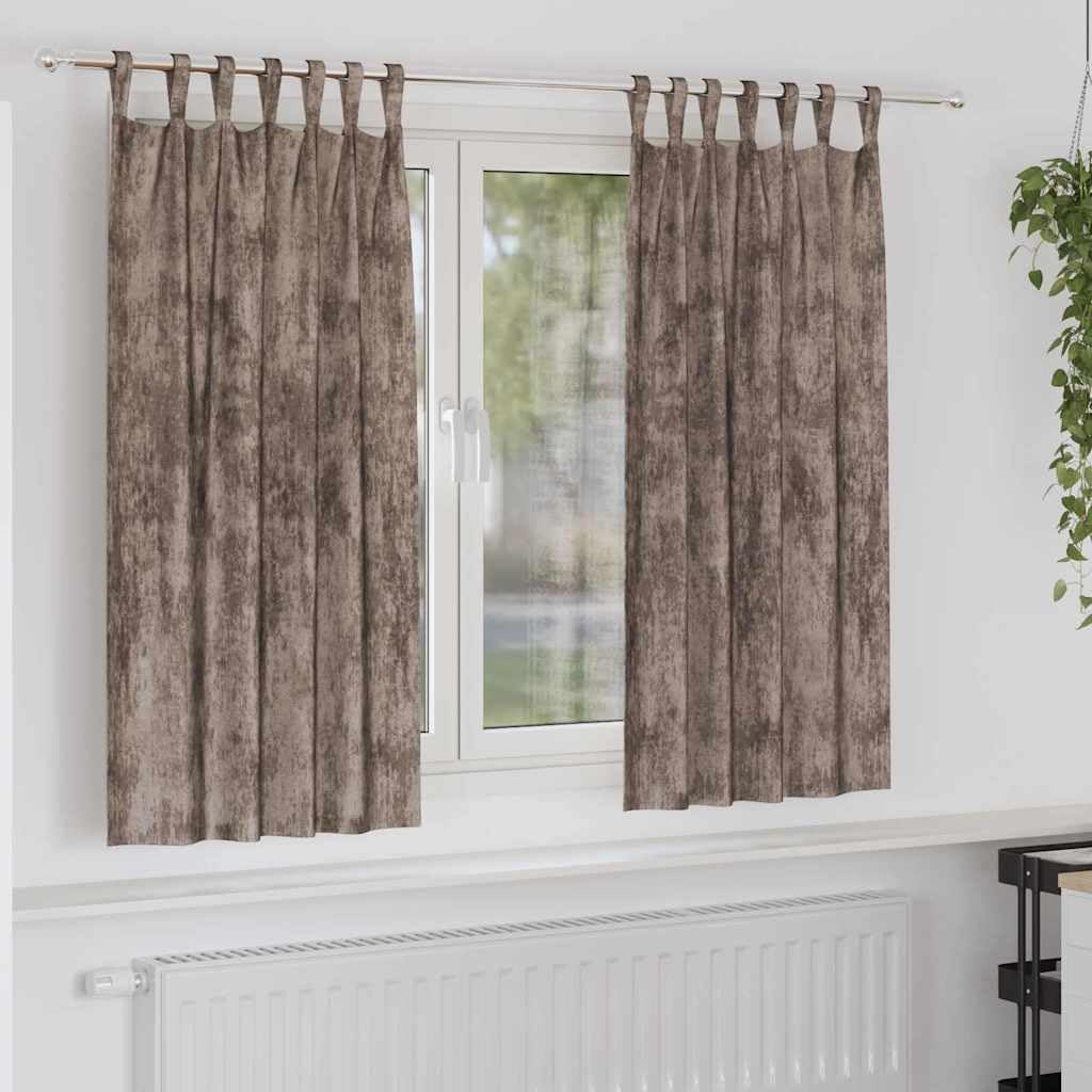Set di 2 tende in velluto, 175 x 140 cm, oscuranti, per soggiorno, camera da letto, ufficio, isolamento termico e protezione dagli sguardi indiscreti