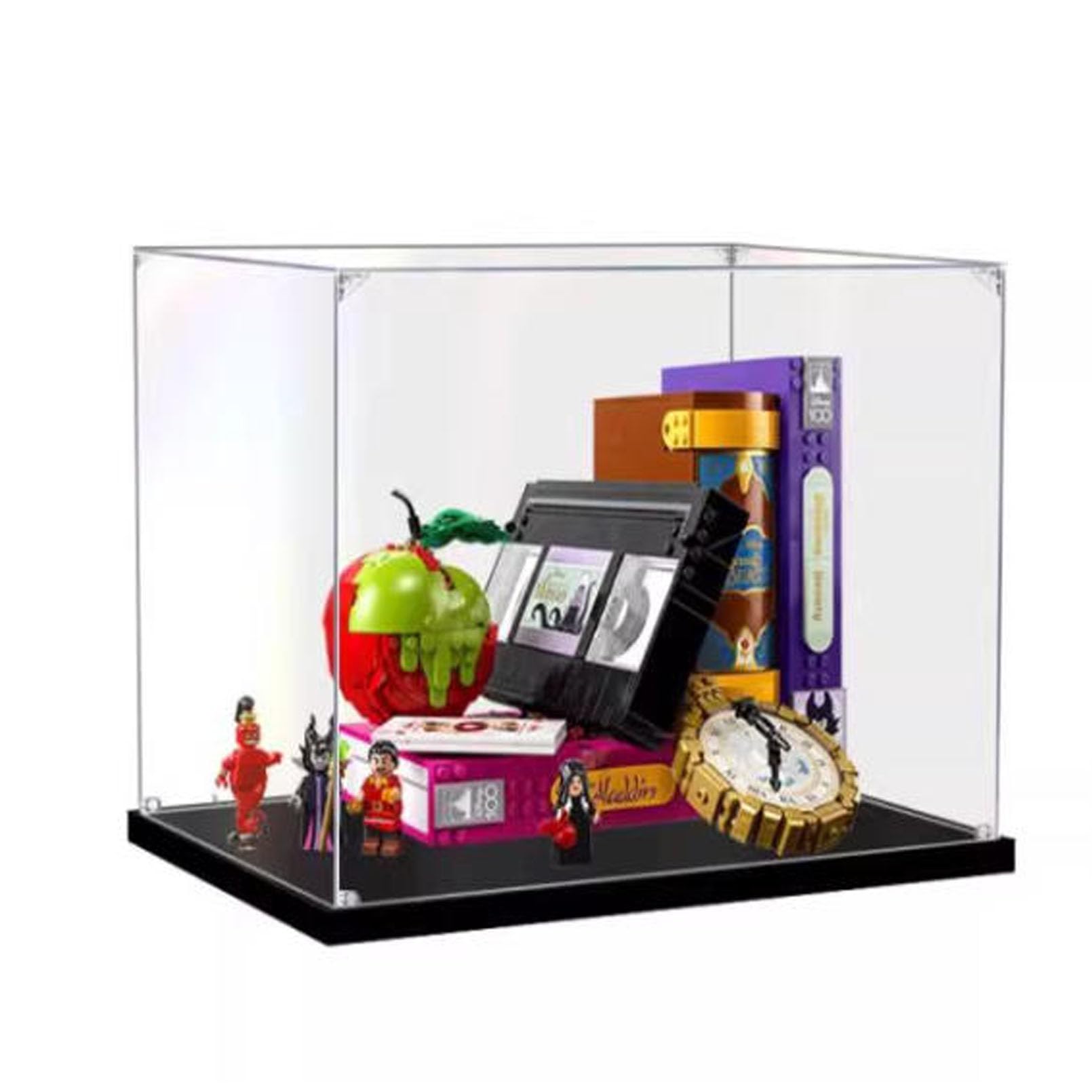 Display Case for Lego 43227 Villain Roundup Model Acrylic Display Box，Paris Display Box, Dustproof Display Box ,Gifts for Lego Lovers,Customizable(Model Kit Not Included)