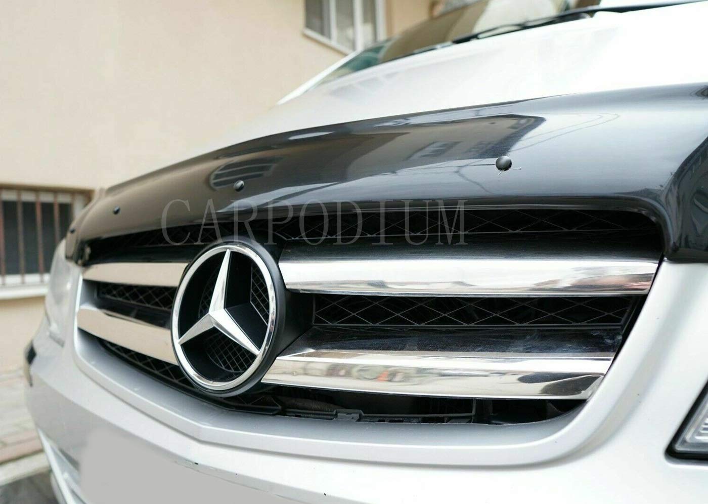OMAC Zierleisten-Aufkleber Kühlergrill Leisten Für Mercedes Vito W447 2014 2019 Chrom 5x 5tlg Langlebig Einfache Reinigung Einfache Installation Rostbestaendig S0rf30dt
