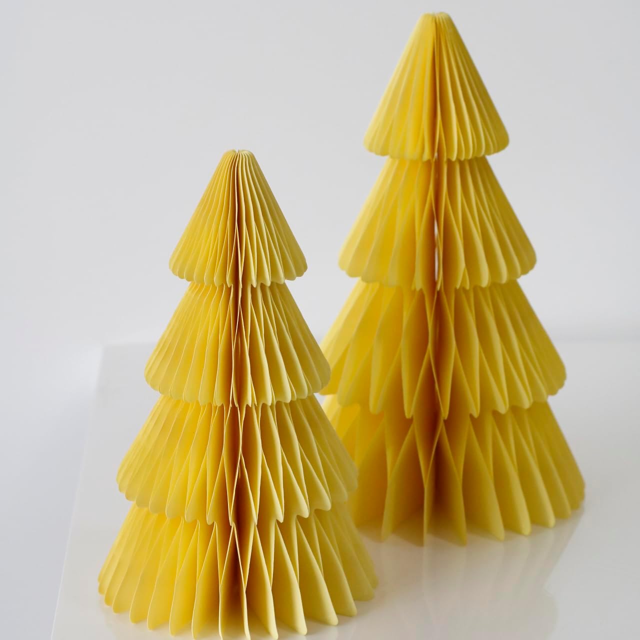 GISELA D 6 Pcs Honeycomb Paper Trees,3D Paper Trees Reusable Table Centerpieces Spring Decor for Home Office