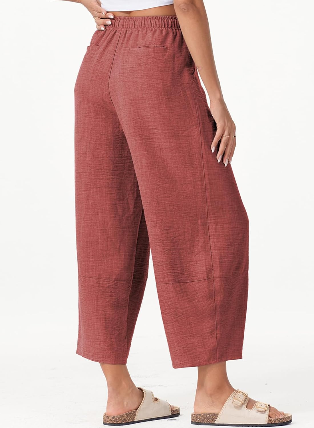 EVALESS Women's Baggy Wide Leg Palazzo Pants - Image 4