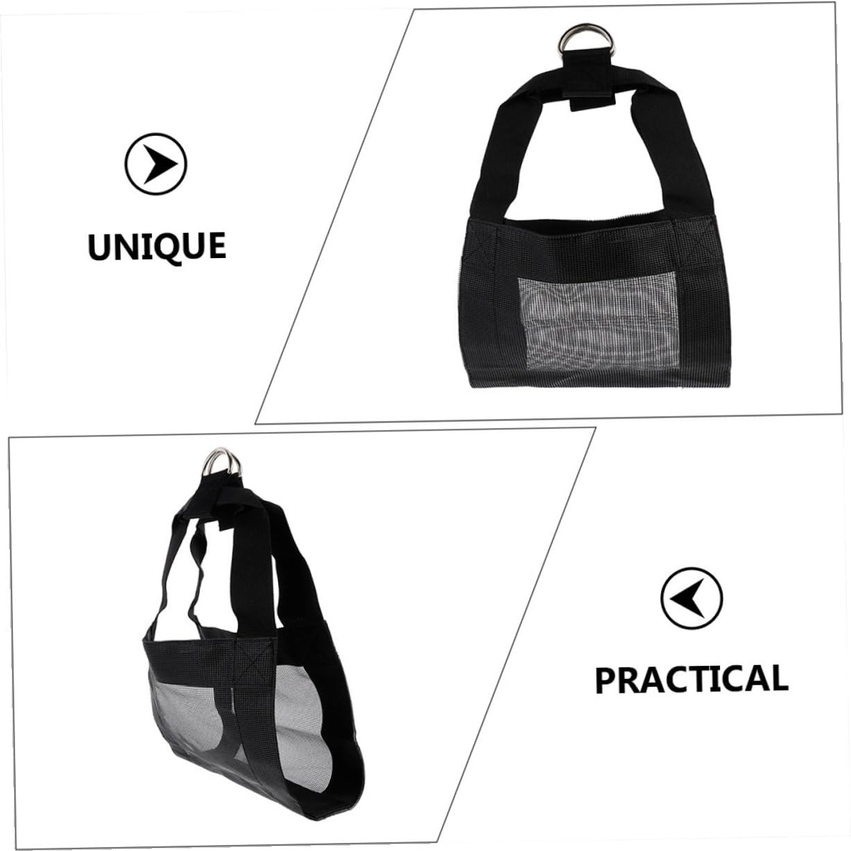 Imbracatura Riutilizzabile in Nylon Nero e Bestiame Pesare 2 Pezzi per Comoda e Resistente Piccoli Animali per Uso Agricoltura e Allevamento