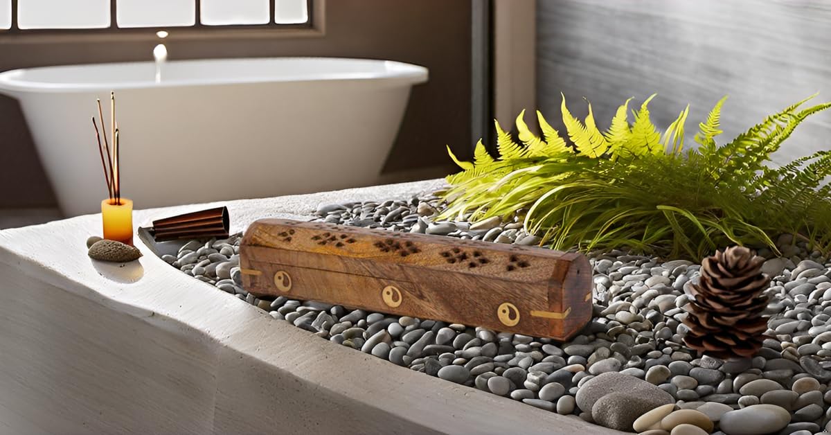 Soporte De Madera Para Quemador De Incienso Y Cono Con Compartimento De Almacenamiento Ecológico Ecológico Para Cenizas, Agarbatti, Estilo Rústico Para Meditación, Yoga, Aromaterapia