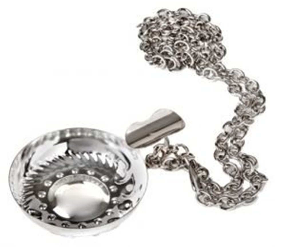 Silver Plated Tastevin With Chain Set