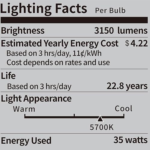 Miniatura 2 de NEEWER Bombillas LED E26 de 35 W, 2 paquetes, 3150 lúmenes5700 KCRI 93+15000 h de vida útil, iluminación brillante para fotografía de video,