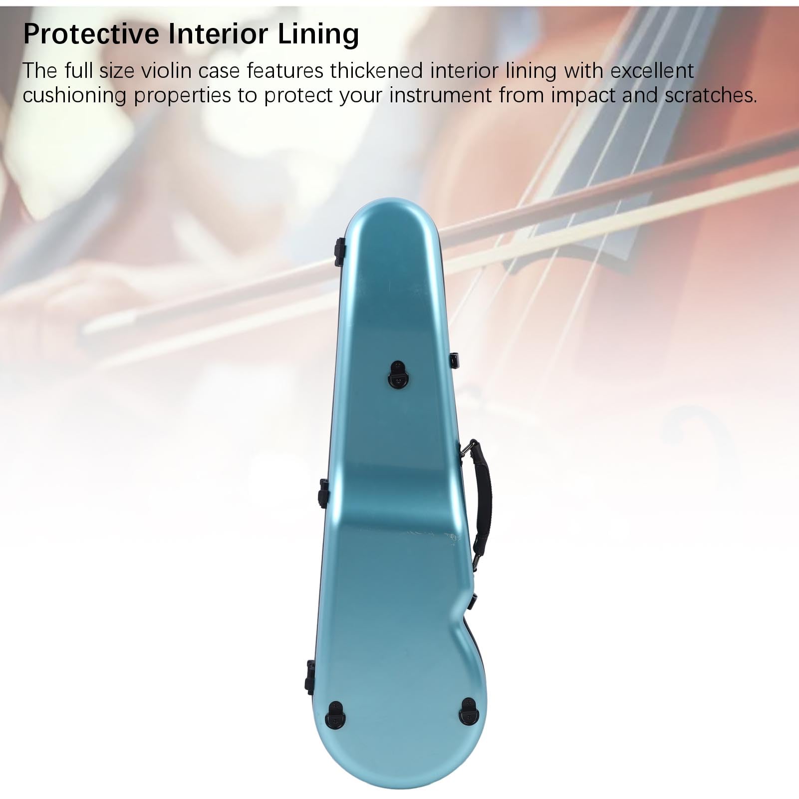 Funda de Violín de Fibra de Carbono para Músicos, 4/4