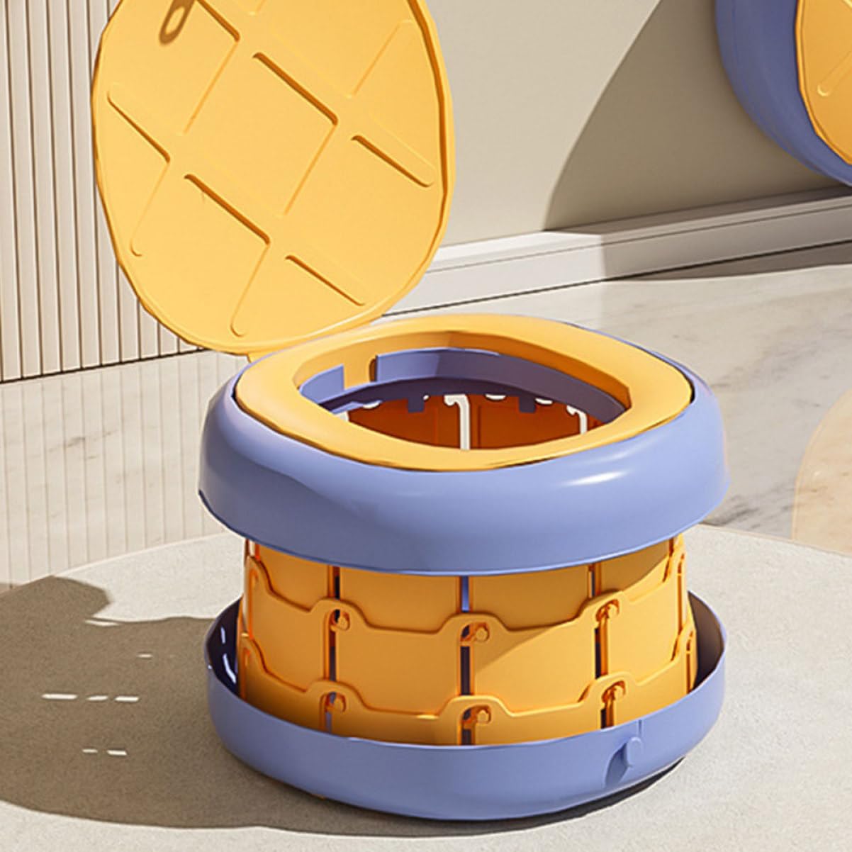 Abaodam Orinal Portátil para Niños Plegable de Viaje y Camping, Diseño Compacto y Ahorro de Espacio, Material Pp Resistente, Entrenamiento Conveniente para Niños