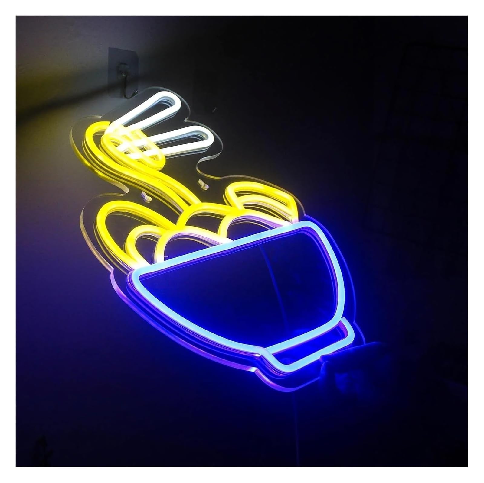Señal de luz de neón Lámpara de neón con ambiente relajante ramen para tienda, restaurante y decoración pared dormitorio