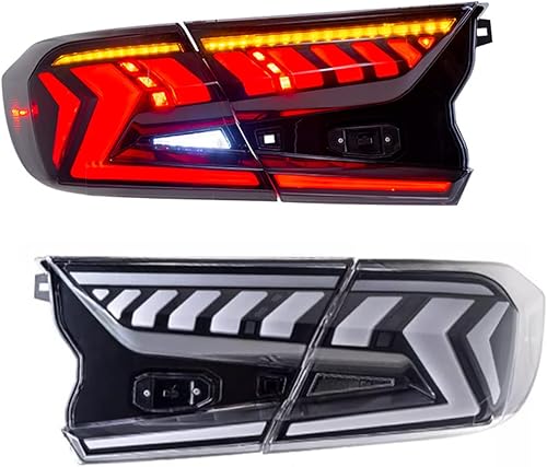 Miniatura 4 de Conjunto de luces traseras LED para Honda Accord de 10ª generación 2018 2019 2020 2021 2022 con lente ahumada Accord luces traseras con animación