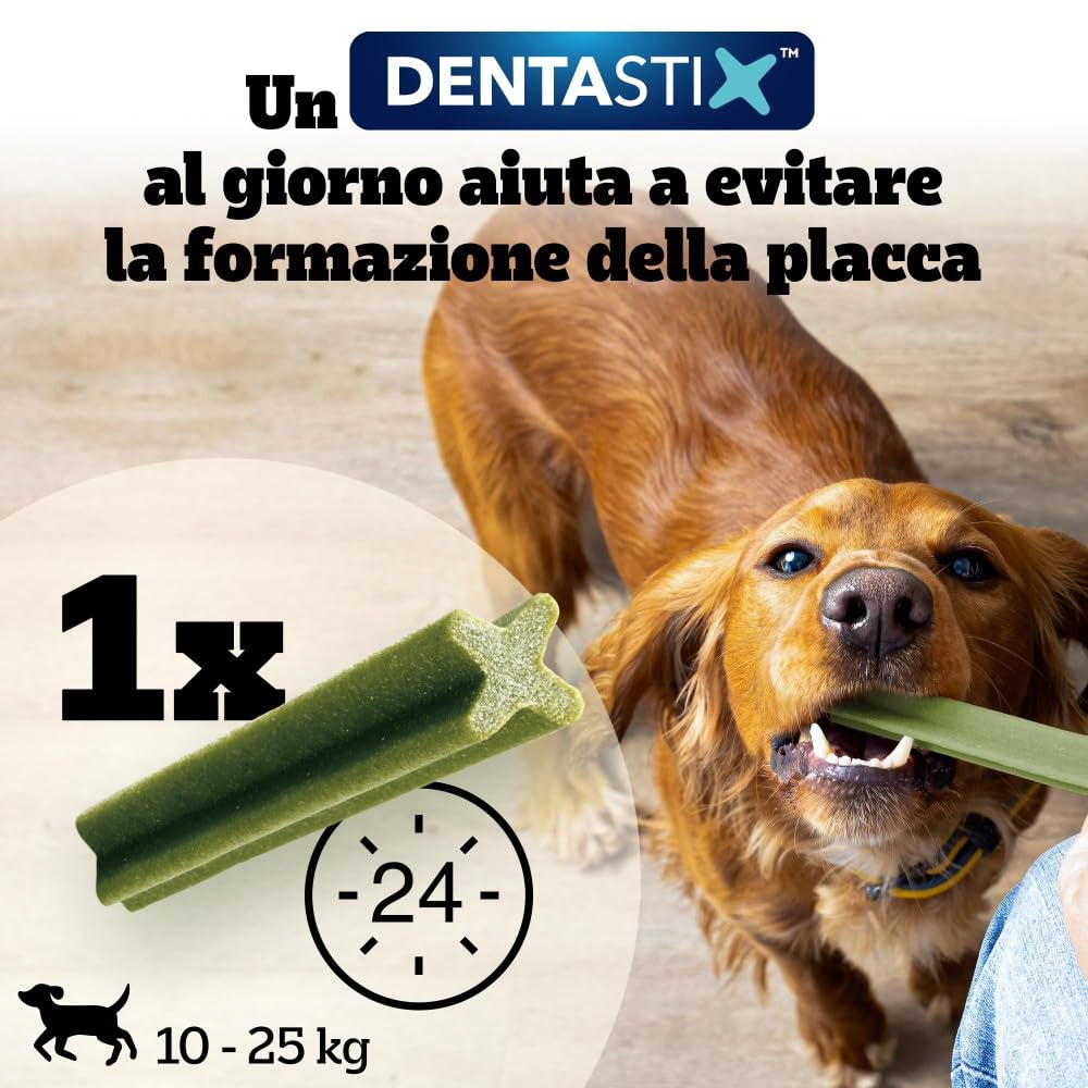 PEDIGREE DENTASTIX Fresh Snack quotidiani per cani taglia media, 14 Confezioni da 5 pezzi