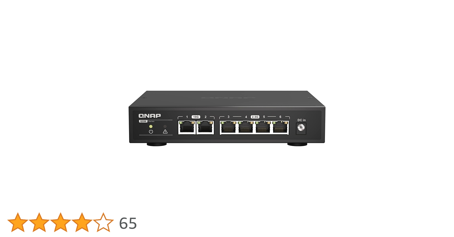 QNAP　キューナップ　QSW-2104-2T　スイッチングハブ　10Gbps QSW-2104-2T | A plug & play switch featuring 10GbE and 2.5