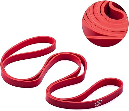 Fit Simplify Pull Up Assist Band - For Mobility, Stretching, Powerlifting Ultra Durable Pull up Bands (Single band) Red