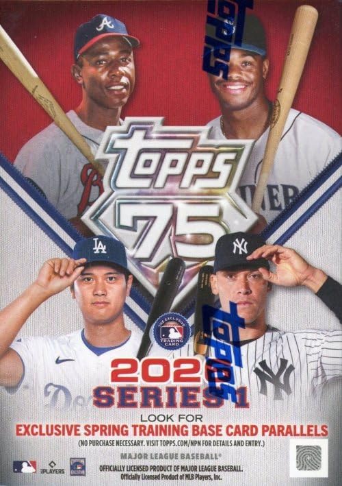 2026 Topps Series 1 Baseball EXCLUSIVE Factory Sealed Blaster Box with (72) Cards Including SPRING TRAINING PARALLELS! Celebrate Topps 75th Anniversary! Look for Autos,Relics,RCs,Parallels & More!
