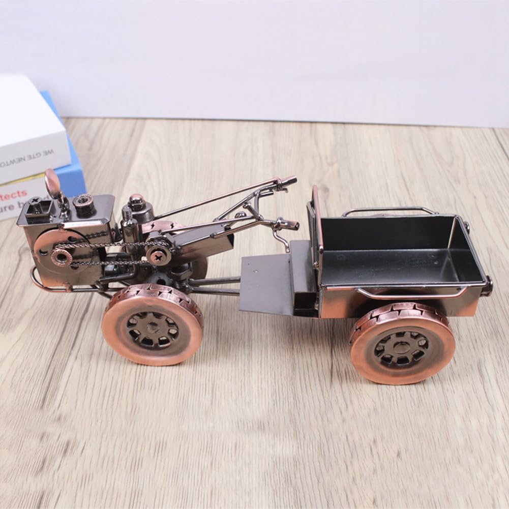 Modello Trattore In Ferro Battuto - Decorazione Vintage Per Casa O Ufficio, Artigianale - Foto 11