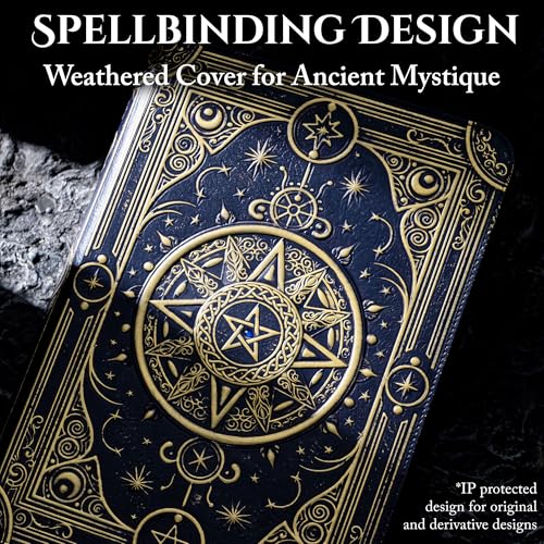 Image of Star Mage Trading Card Binder - 9 Pocket Ringless TCG Binder, 3D PU Leather - Premium 432 Side-Loading Pockets - Perfect Storage Holder for MTG, and Many TCG & Trading Card Collections (Blue Jewel)