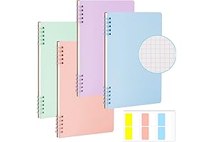 Sakura Bloom Style Graph Journal Notebook with 60 Index Tabs