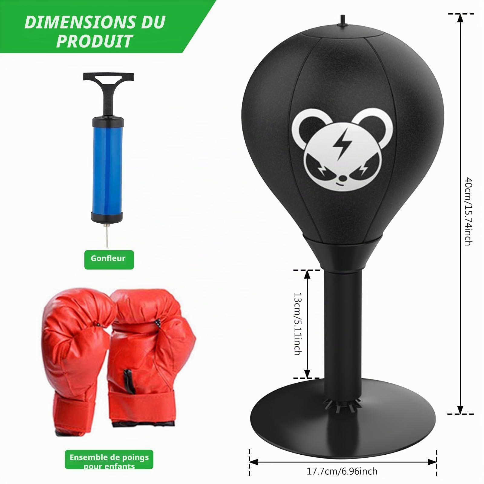 Sac de frappe de bureau, gadget anti-stress pour soulager le stress à Sac de frappe de bureau, gadget anti-stress pour soulager le stress à