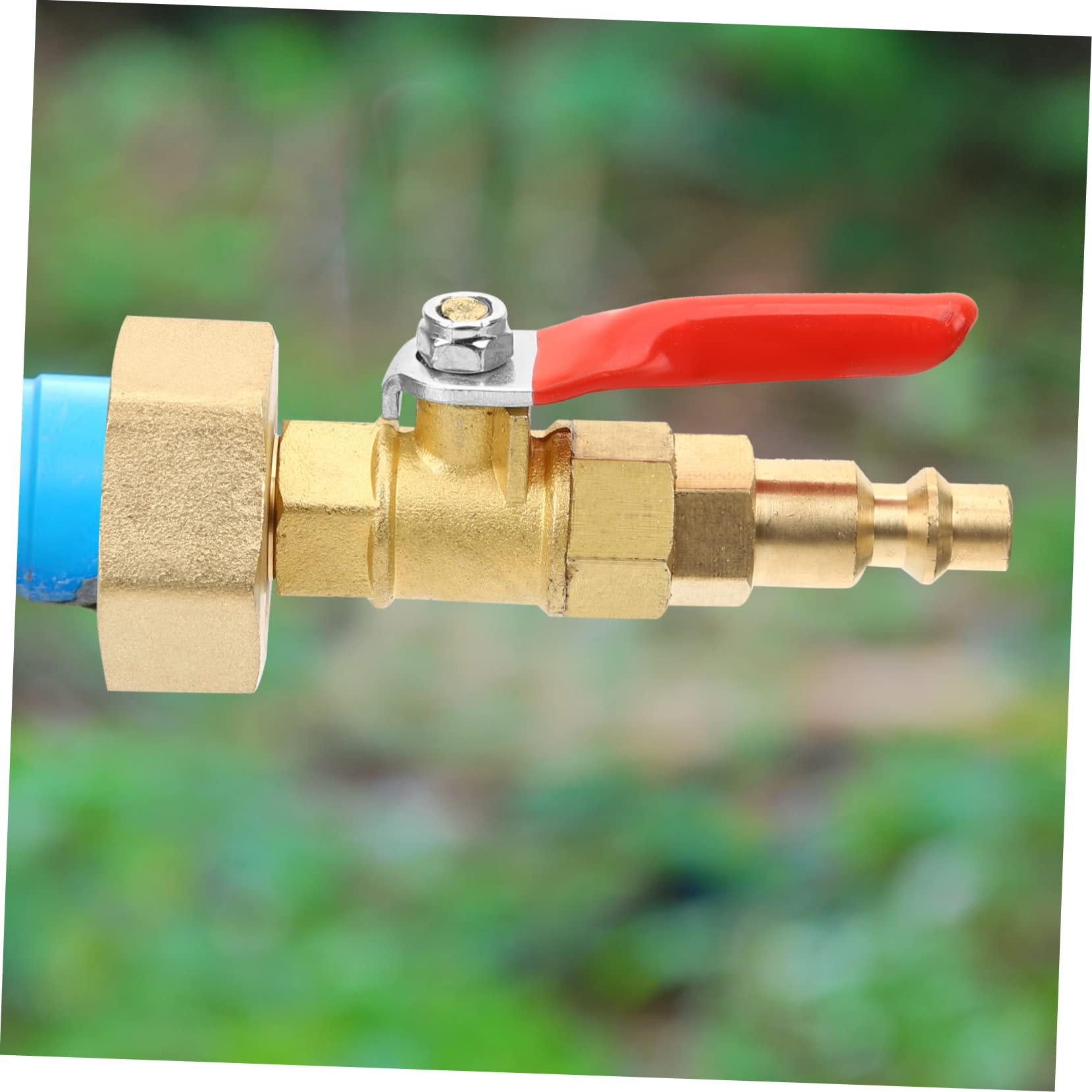 Adattatore di Scarico Filettato Interno 1/4 in Ottone per Rv | Raccordo Rapido Valvola a Sfera, per Blowout Invernale, Adatto a Acqua e Impianti su Barca