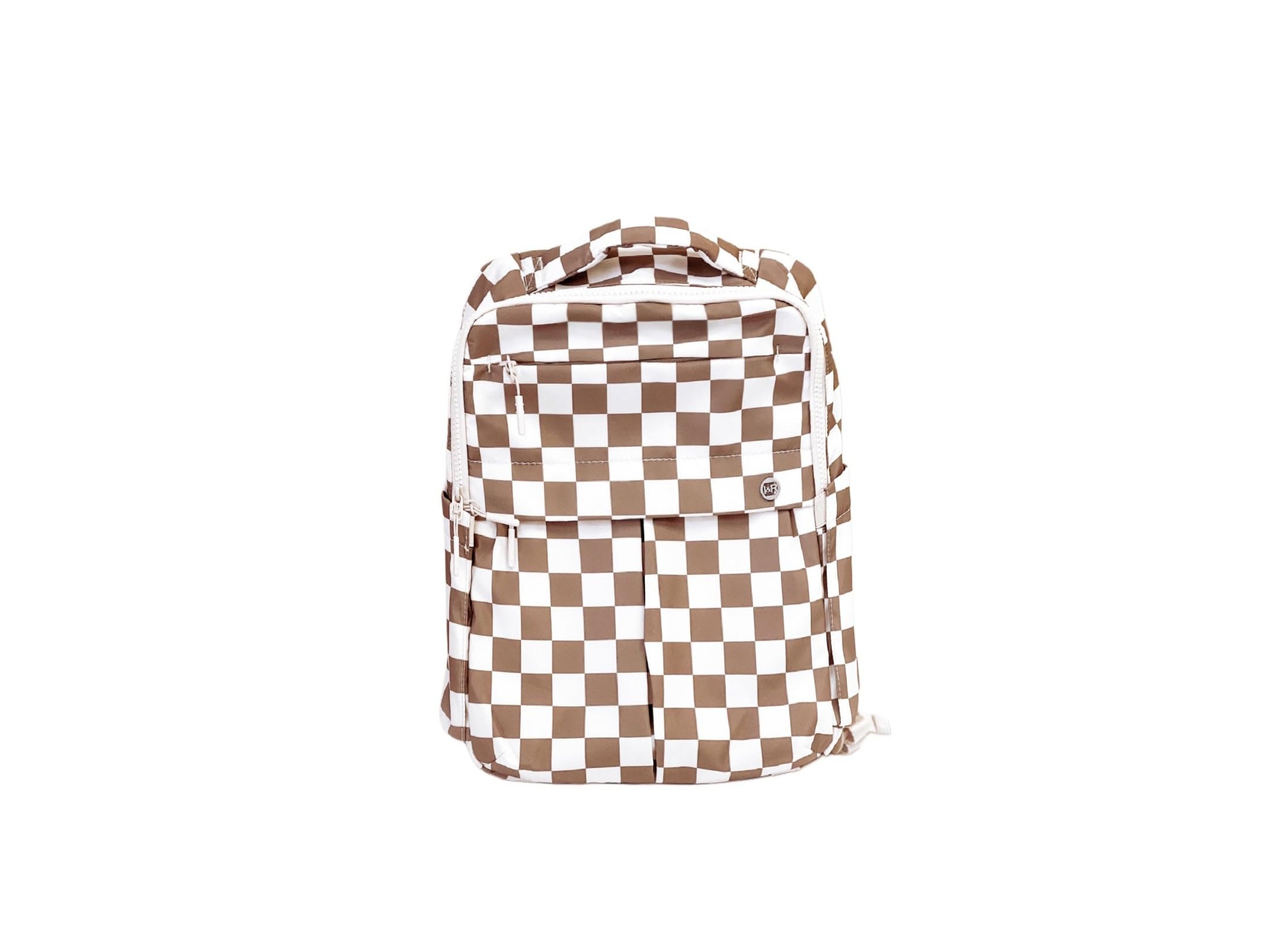 I&R The Iris Mini Backpack Brown Checkered